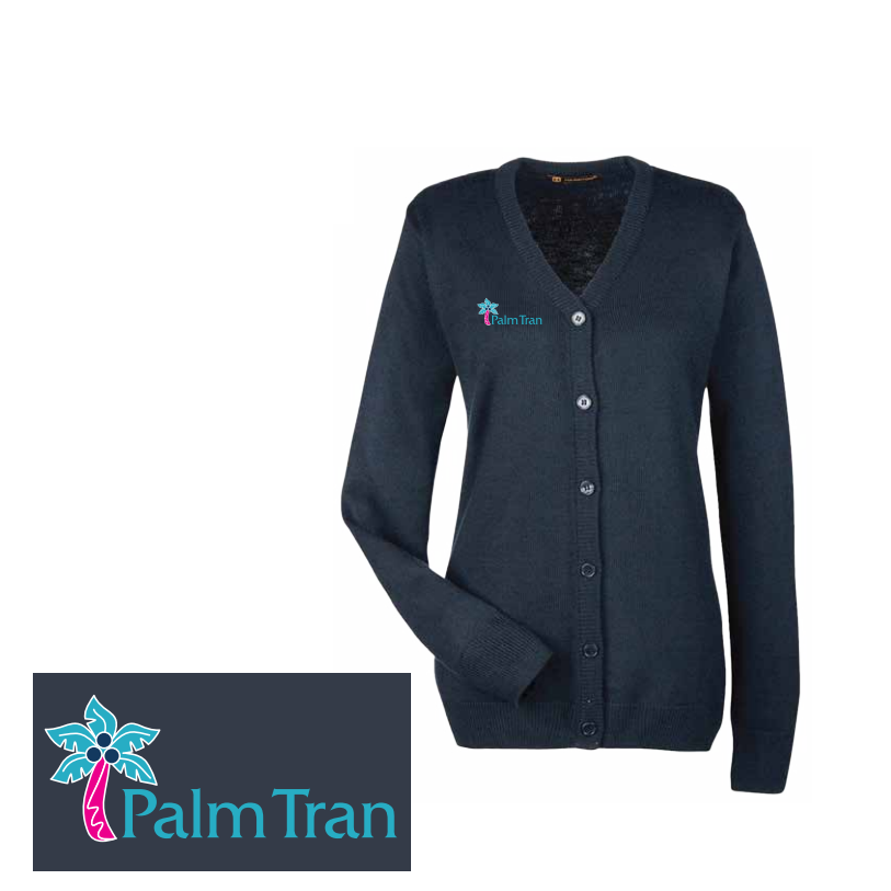 Harriton Ladies' V-Neck Cardigan - Bus Operator and Training